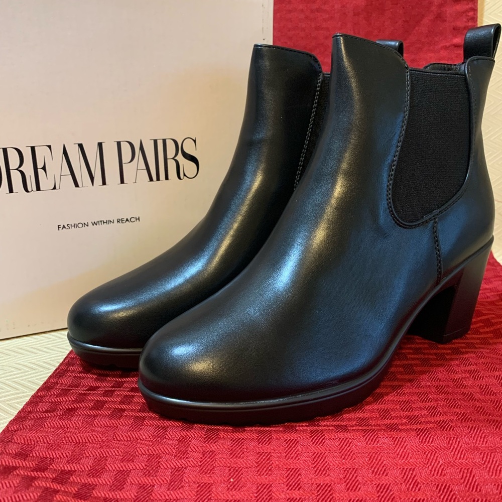 Dream Pairs Women's Sleek Black Ankle Booties